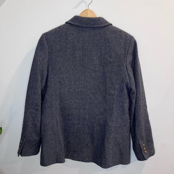 L.L. Bean Vintage Women's Wool Cashmere Blend Blazer Size 10R (Flaw) Academia - Picture 2 of 8
